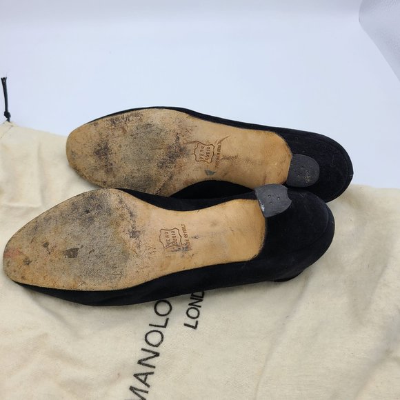 Manolo Blahnik Vintage Strappy Low Heels - Picture 6 of 8